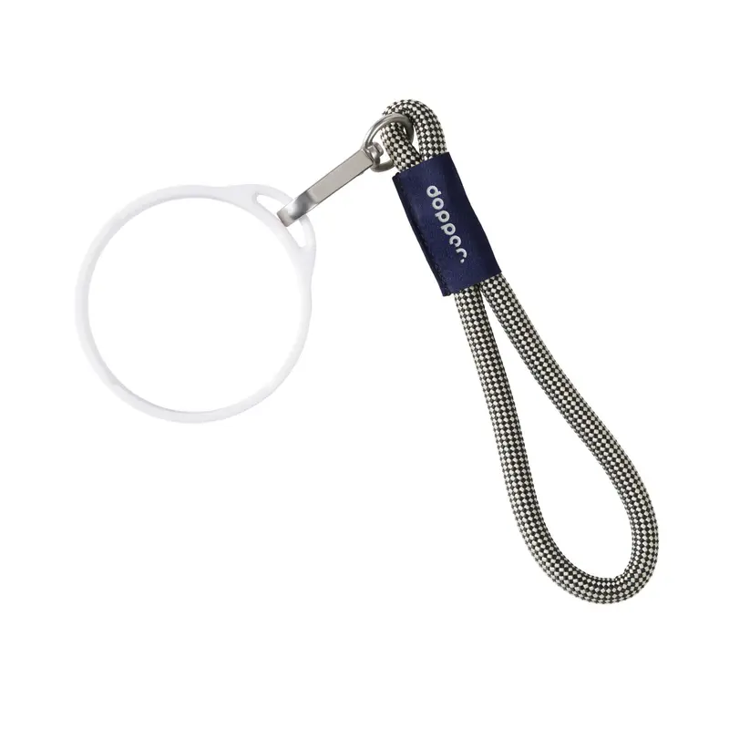 Dopper Wrist Cord for Travel Mug | White & Sandy Black