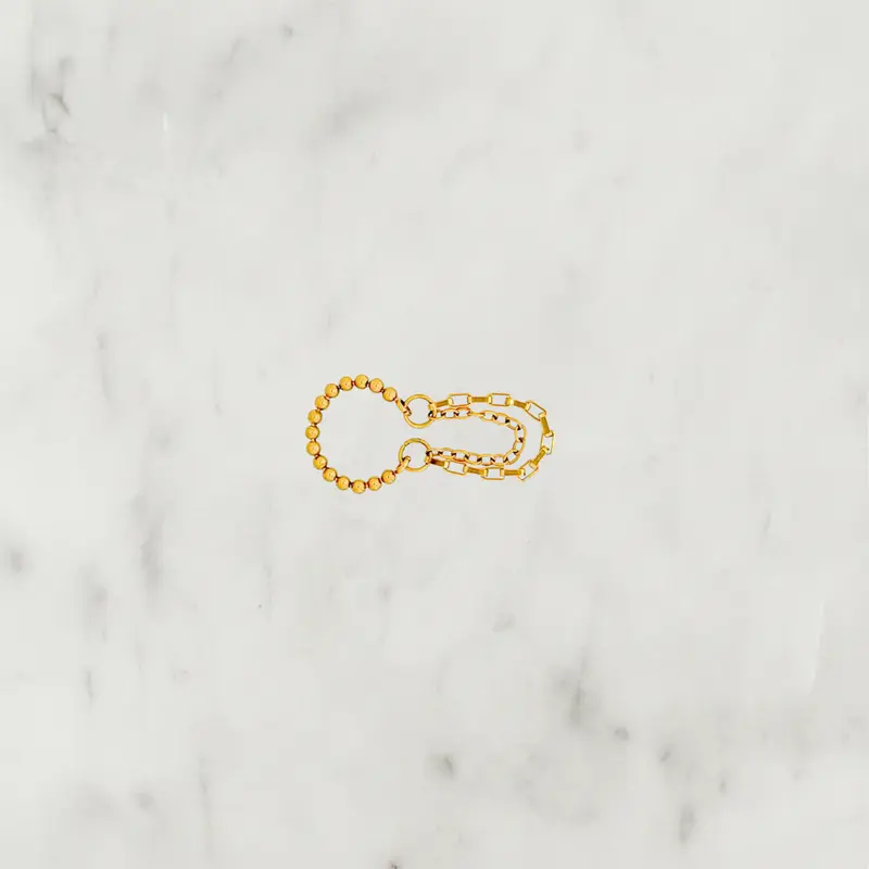 Dots Ear Cuff Chain