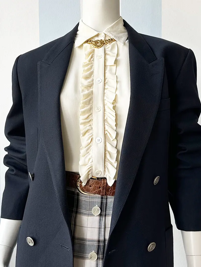 Double-breasted designer colbert