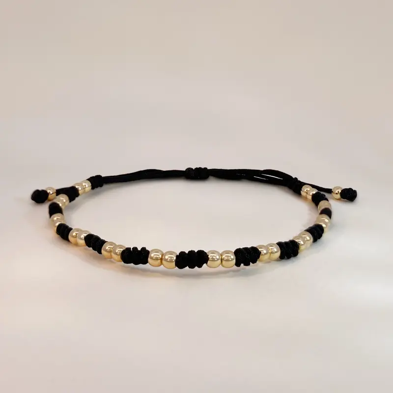 Double Gold Beads Bracelet