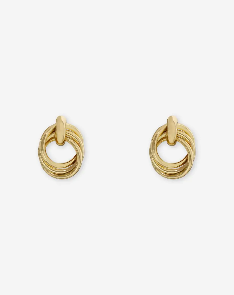 DOUBLE LAYER HOOP EARRINGS