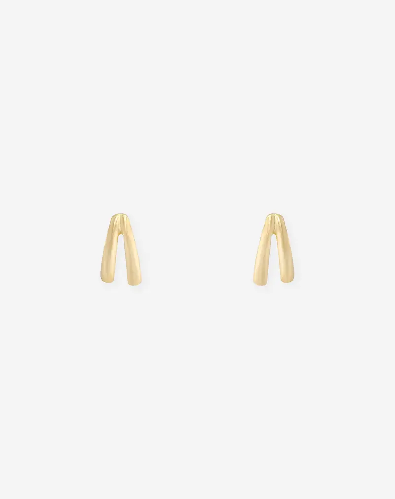 DOUBLE TWIN TEARDROP EARRINGS