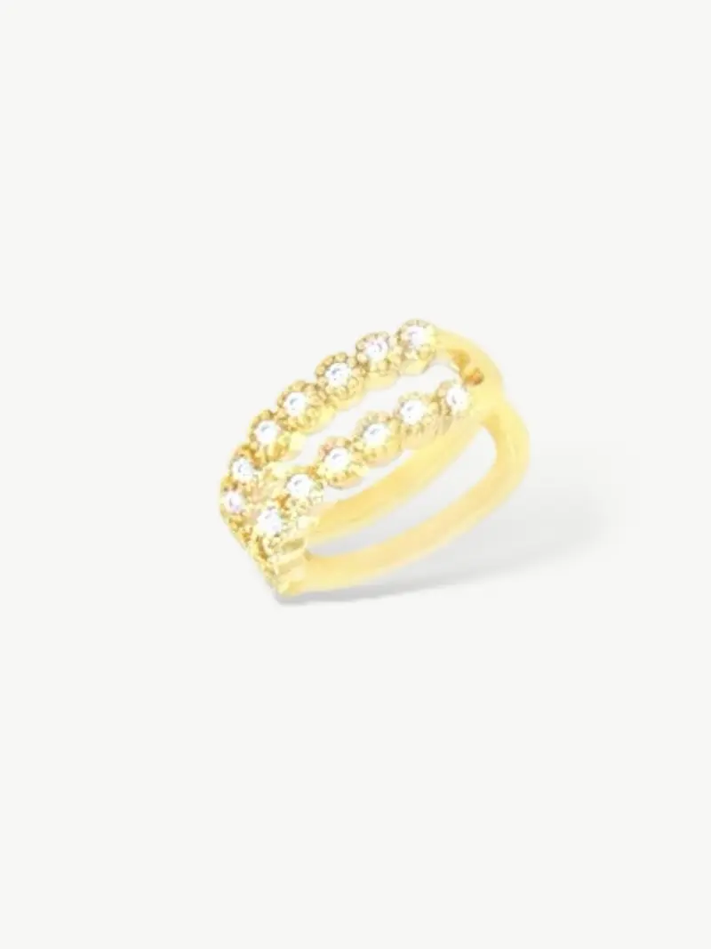 Double Up Classic Pavé Ear Cuff