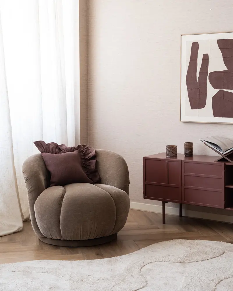 Draaifauteuil Zete Taupe