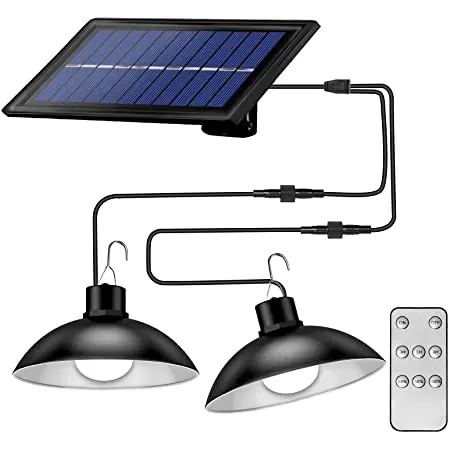 Drahtloses Solar-LED-Lampenset mit Fernbedienung – TwinRay