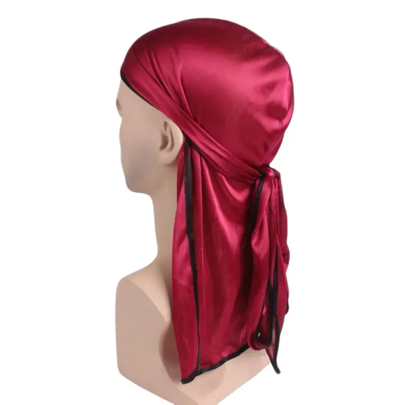 Durag / Du-rag / Do-rag / Bandana - Unisex - Red with black edge