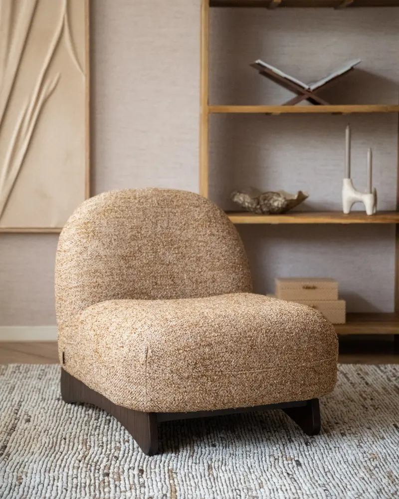 Dutchbone Fauteuil Loom Bruin