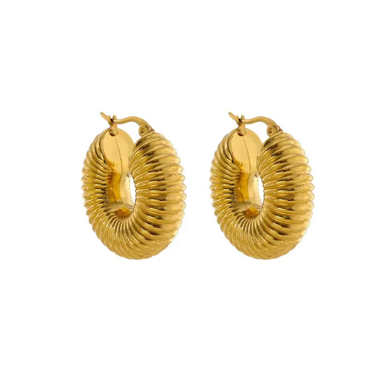 Edelstahl Ohrringe | Goldene Ohrringe, Edelstahl