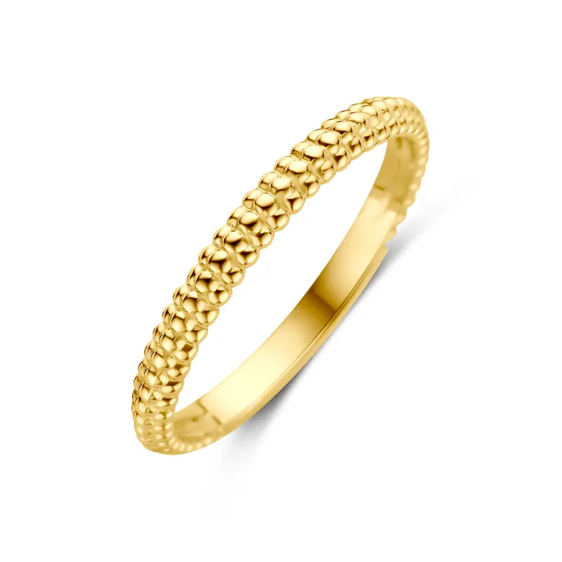 'Ediana' 14 karaat gouden ring bolletjes