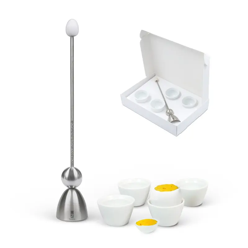 Eiertikker Cadeauset | Clack met 4 Eierdopjes | Take2-Design