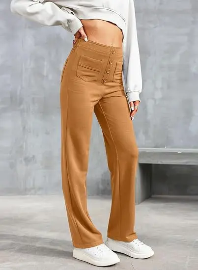 Elastische Hohe Taille Damenhose - Isabeau Herbstedition