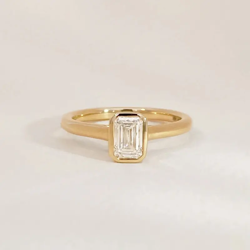 Elegant Diamond Bezel Ring