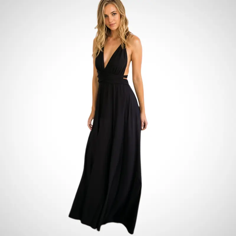 Elegantes Wickel-Maxikleid mit Femininer Passform – Celine