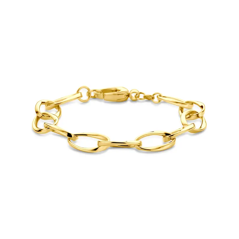 'Elfie' 14 karaat gouden armband fantasieschakel