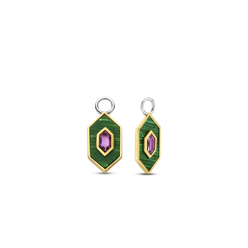 Emerald Cosmic Ear charms