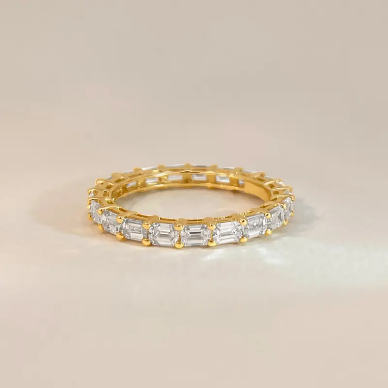 Emerald-Cut Diamond Eternity Ring