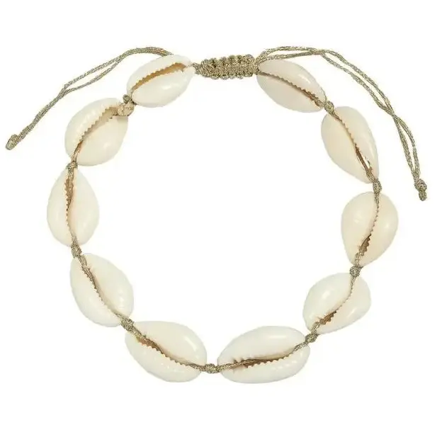 Enkelbandje Shell Beach Schelpjes goud