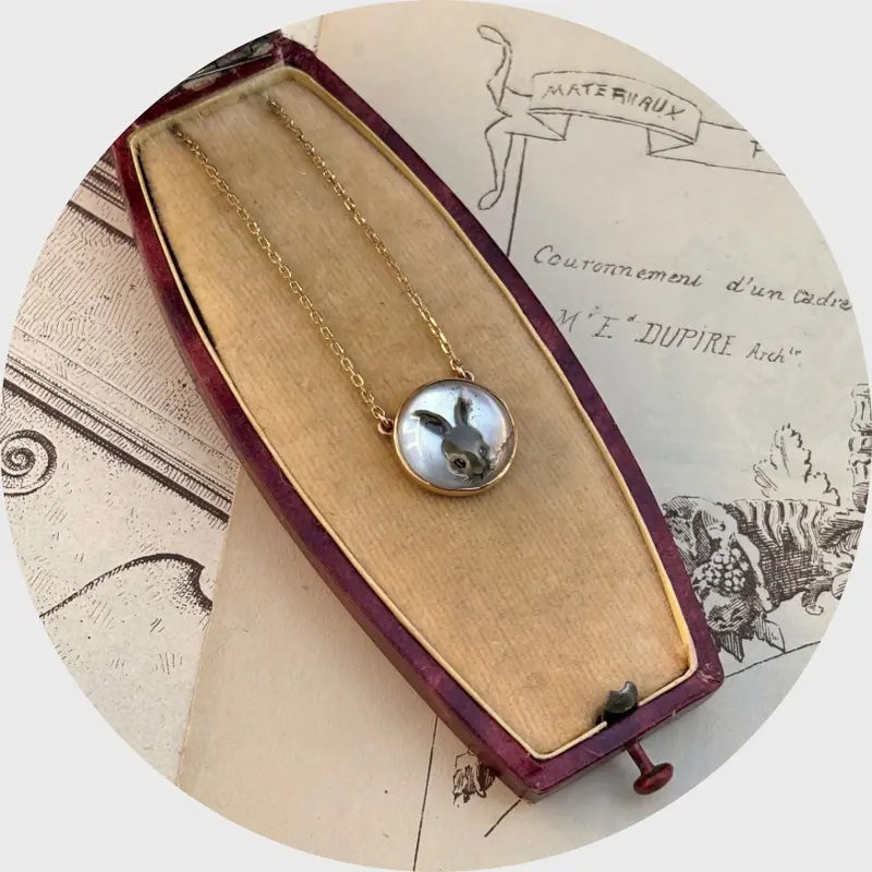 Essex Crystal Bunny Necklace