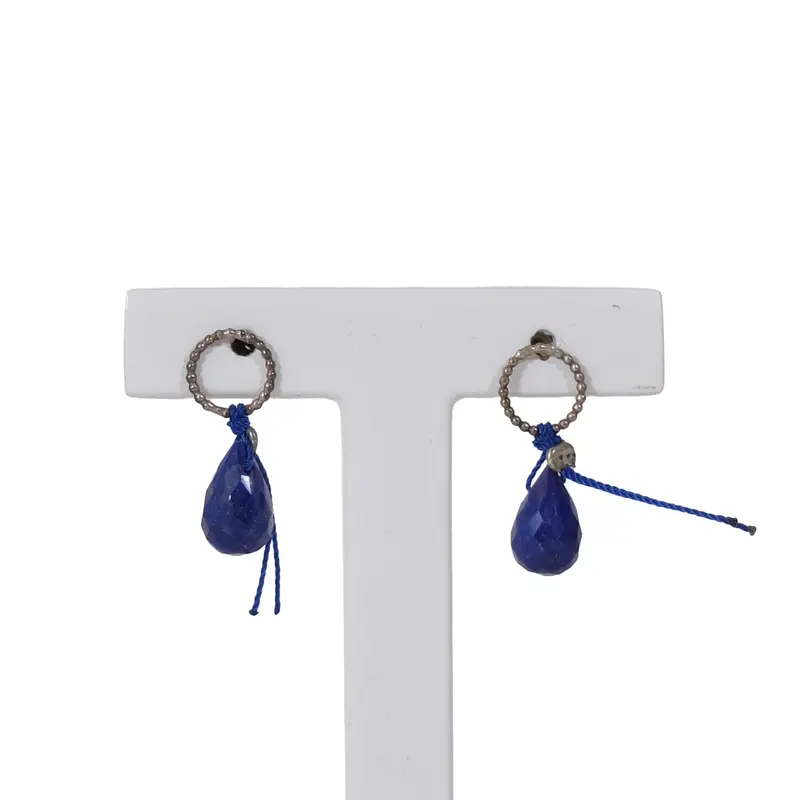 Eva Schreuder Oorbellen Memento Blauw | Zilver