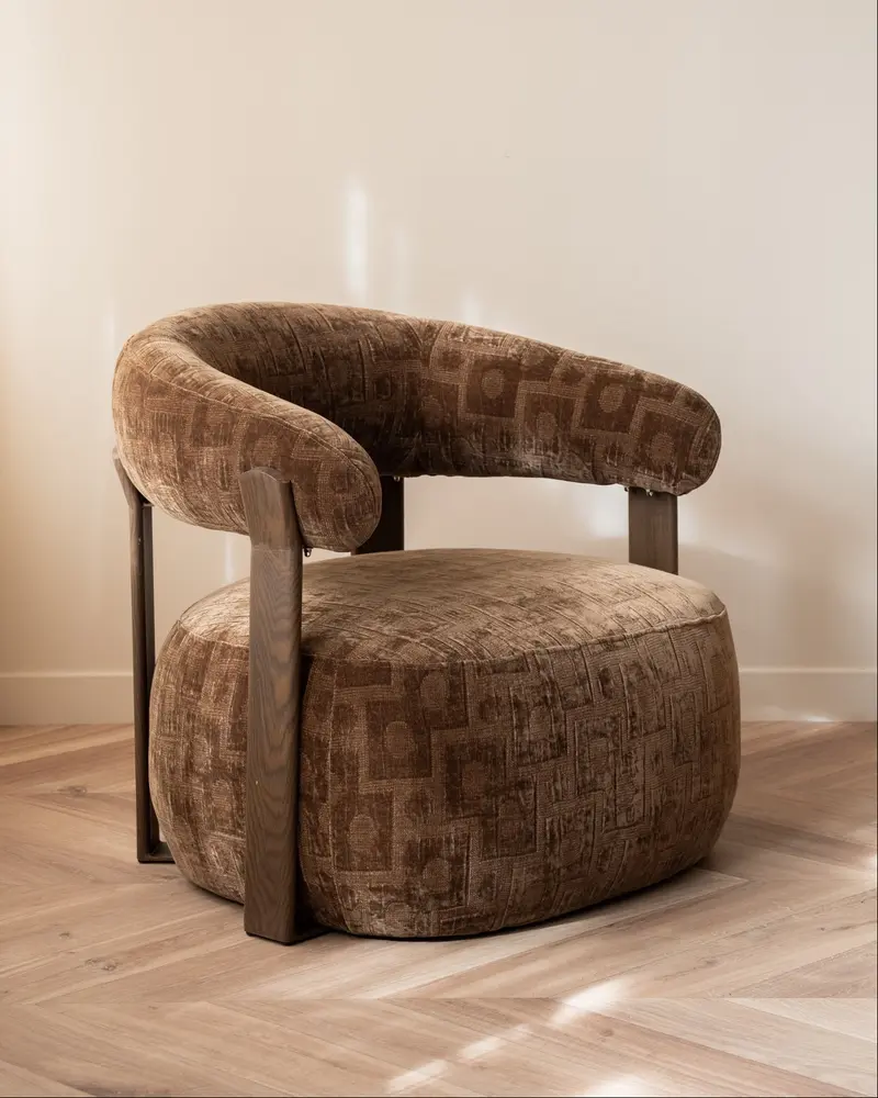 Fauteuil Retro Bruin
