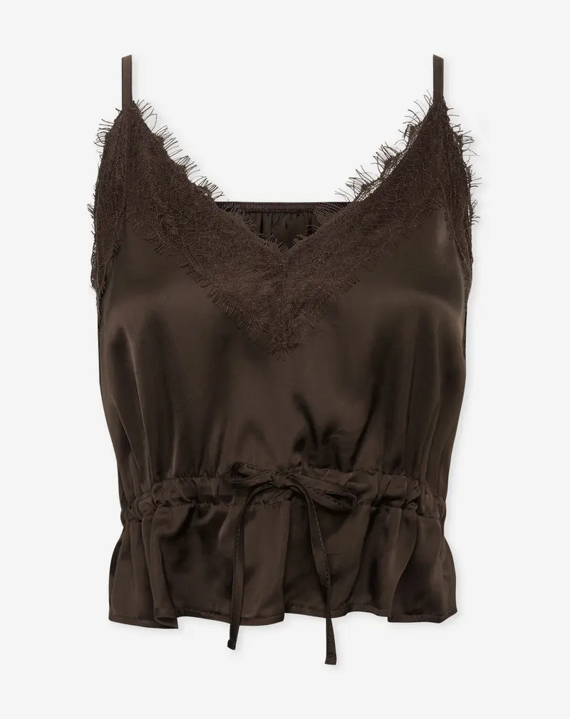 FENNA LACE CAMI TOP BRUIN