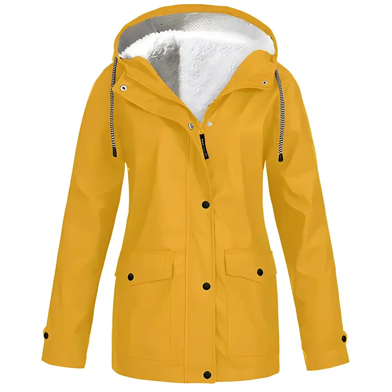 Fleecegefütterte Damen-Regenjacke - HerbstWarmWarder