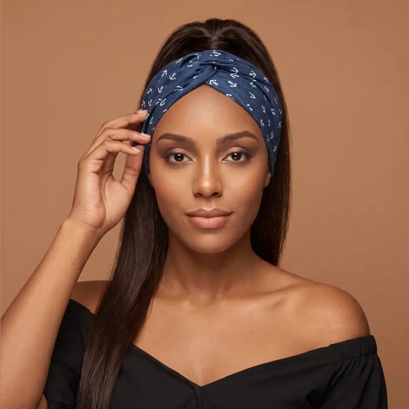 Flexible Metal Wire Headband - Blue Ankor Jeanslook