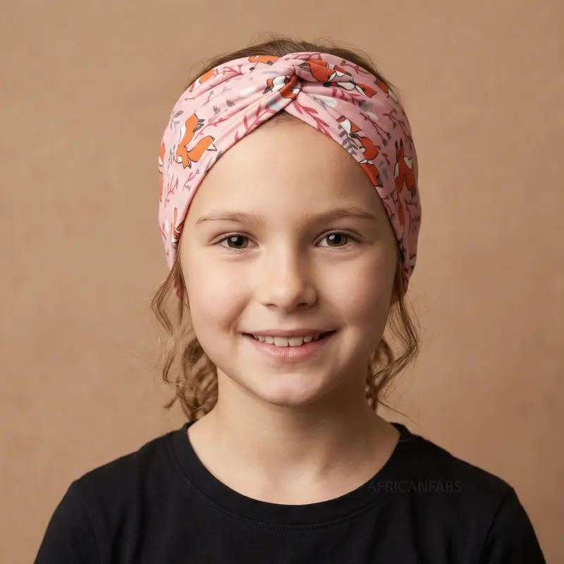 Flexible Metal Wire Headband - Pink Fox