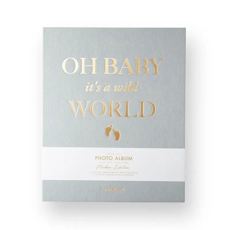 Fotoalbum Printworks | Baby, It's a Wild World | Grijs