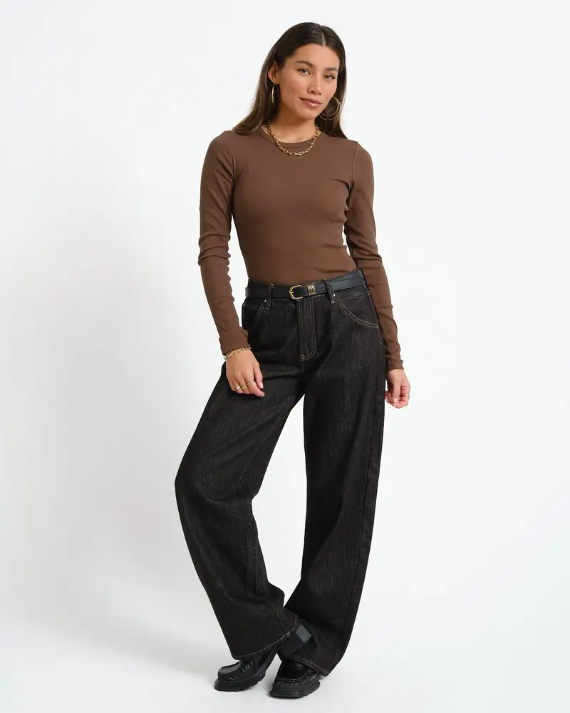 Freya Rib Tee Bracken