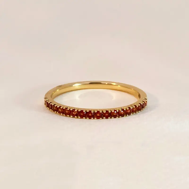 Garnet Row Ring