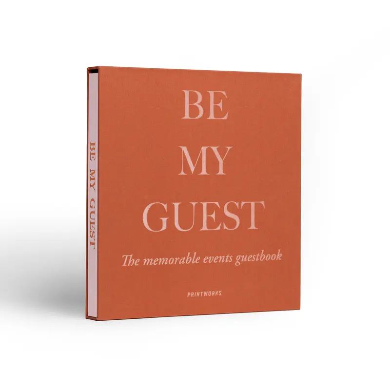 Gastenboek Printworks | Be My Guest | Roze & Roestbruin