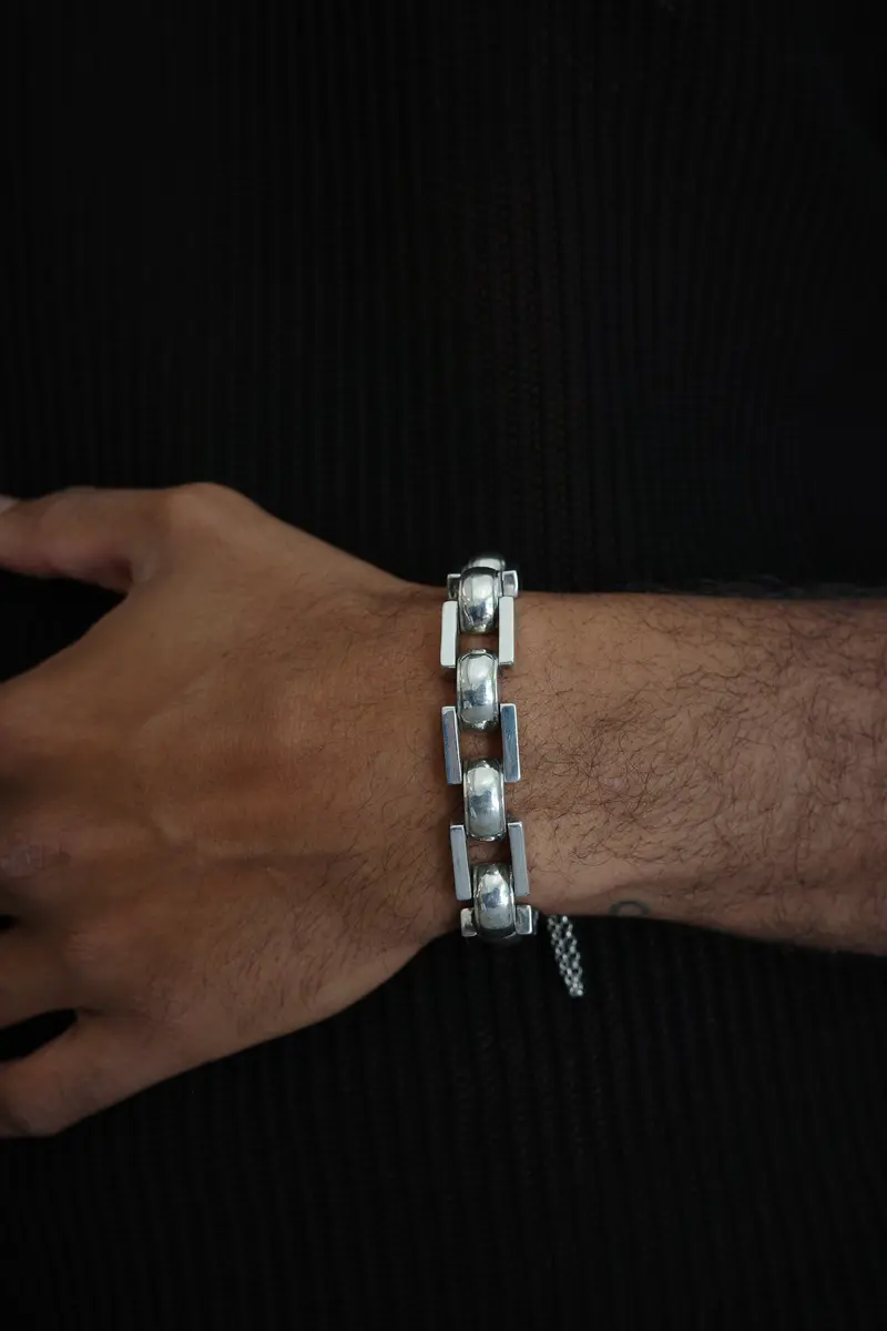 Geometric Heavy Weight Bracelet