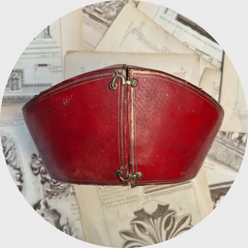 Georgian Red Tiara Storage Box