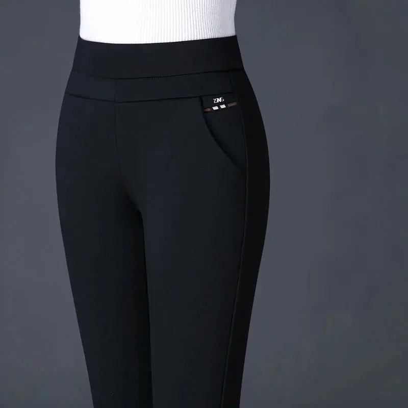 Gerade Damenhose mit Elastischer Hoher Taille - Sophia Herbstedition