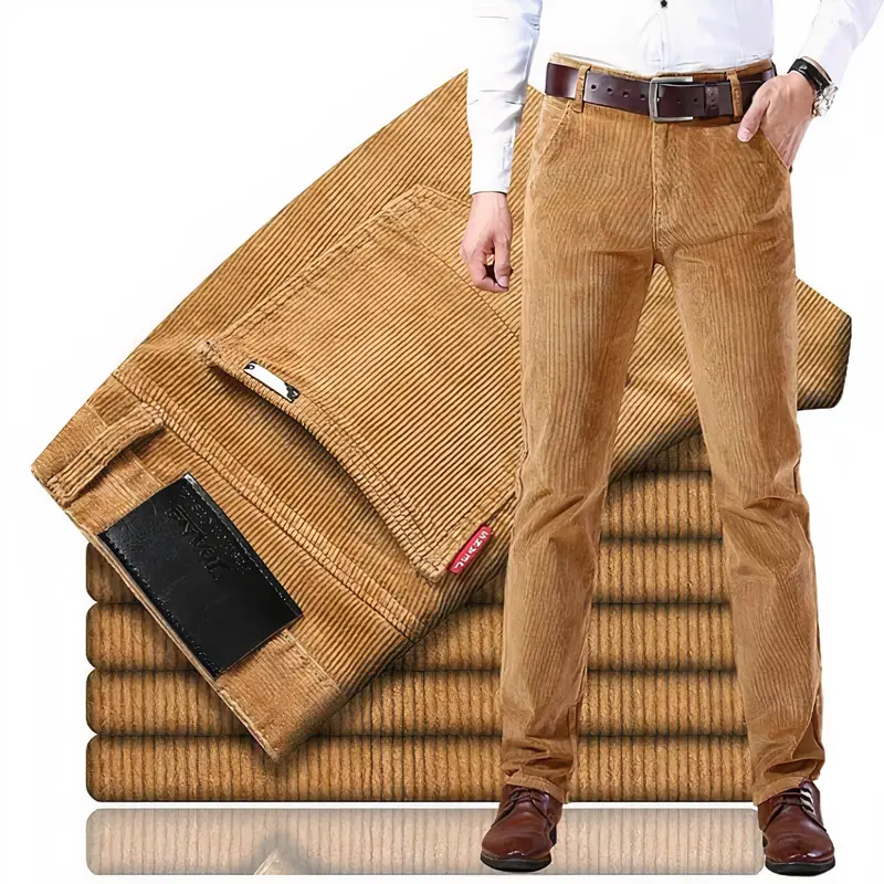 Gerade Geschnittene Cordhose - Victor in Herbstlaubtönen