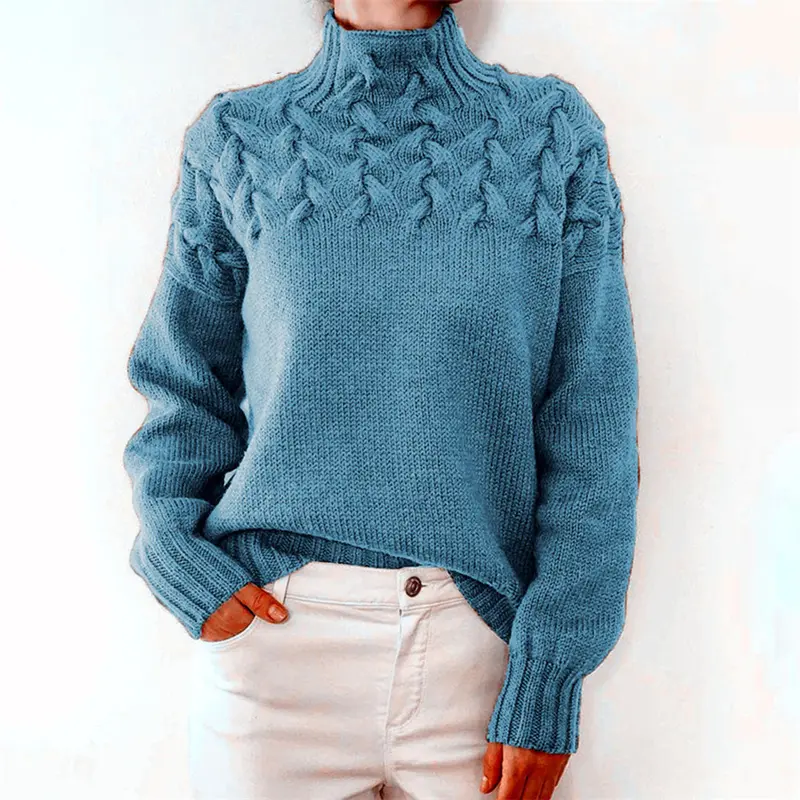 Gestrickter Damen Rollkragenpullover - Isabelle Winterzauber Edition