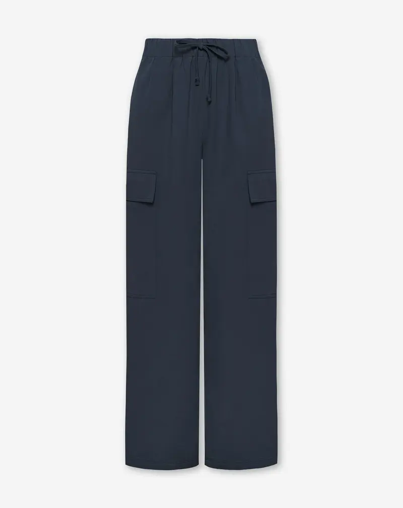 GIA WIDE LEG CARGO PANTS MARINEBLAUW