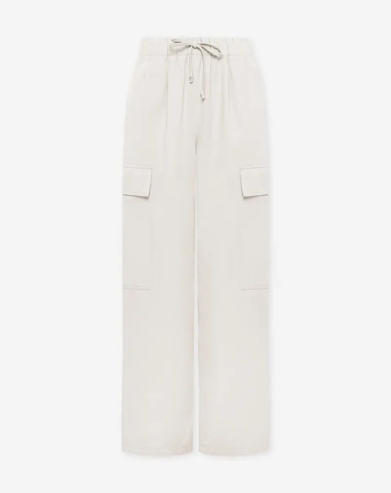 GIA WIDE LEG CARGO PANTS TALL CRÈME