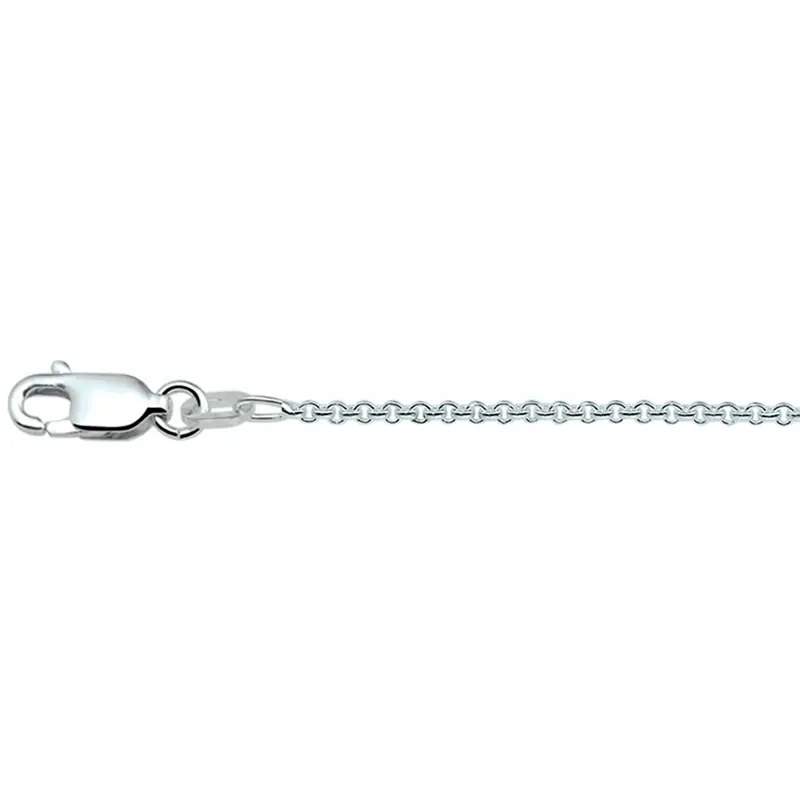'Giana' 925 zilveren anker halsketting rond 1,3 mm