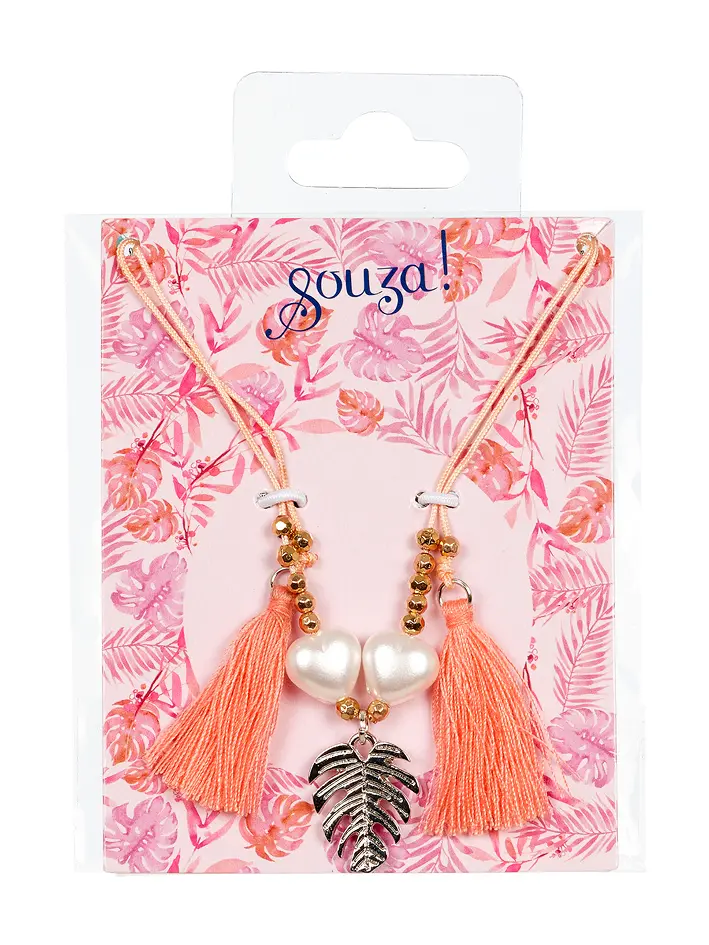 Gift pack Monica, necklace peach