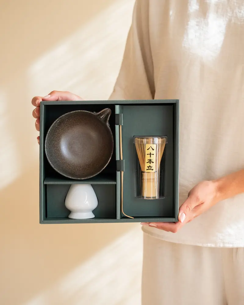 Gift Set - Handgemaakte Japanse Matcha Set Hisui
