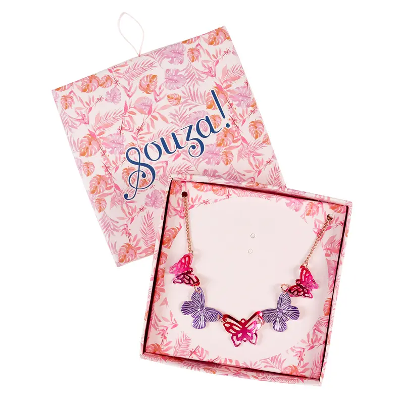 Giftbox necklace butterfly