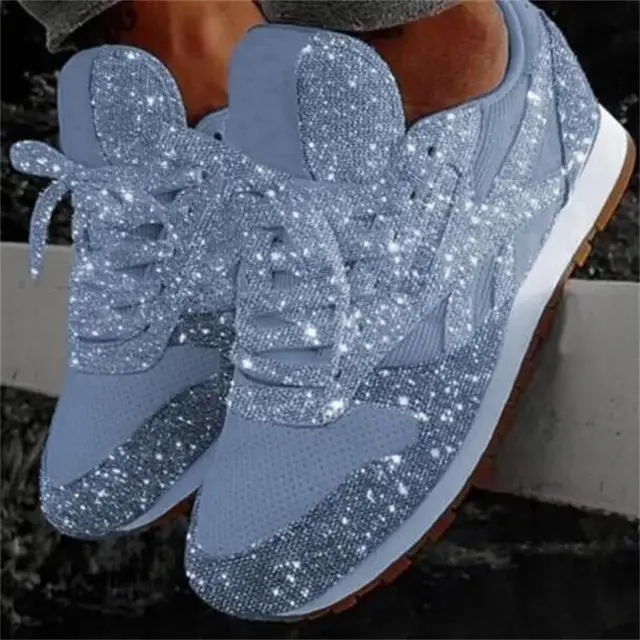 Glitzernde Damen-Sneaker mit sportlichem Komfort – Leona