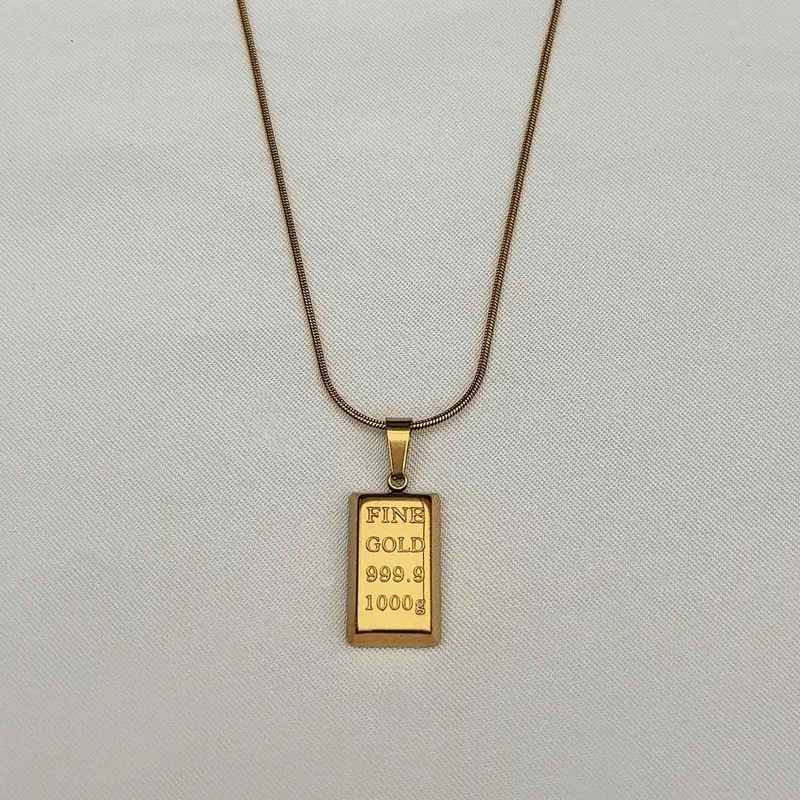 Gold Bar Big | Ketting