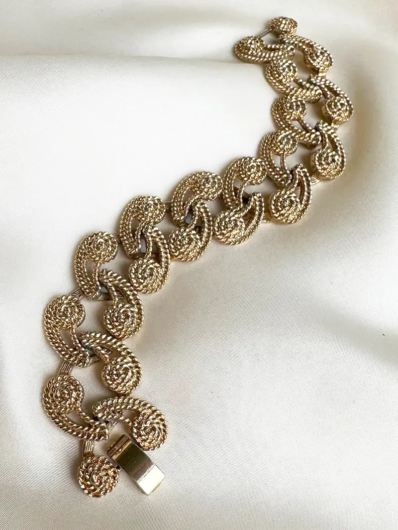 Gouden paisley armband