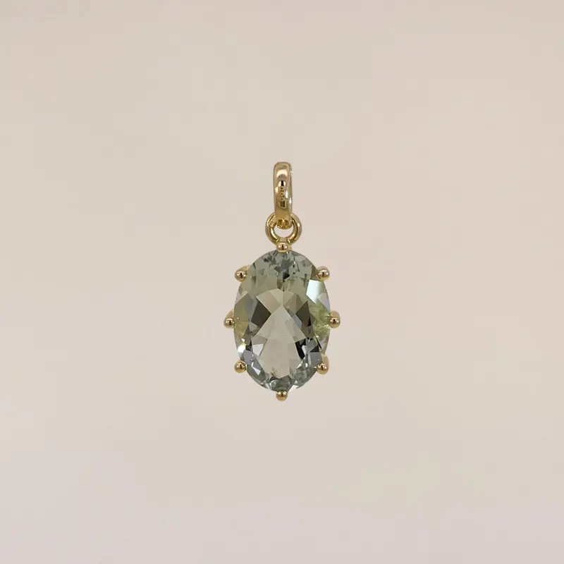 Green Amethyst Pendant