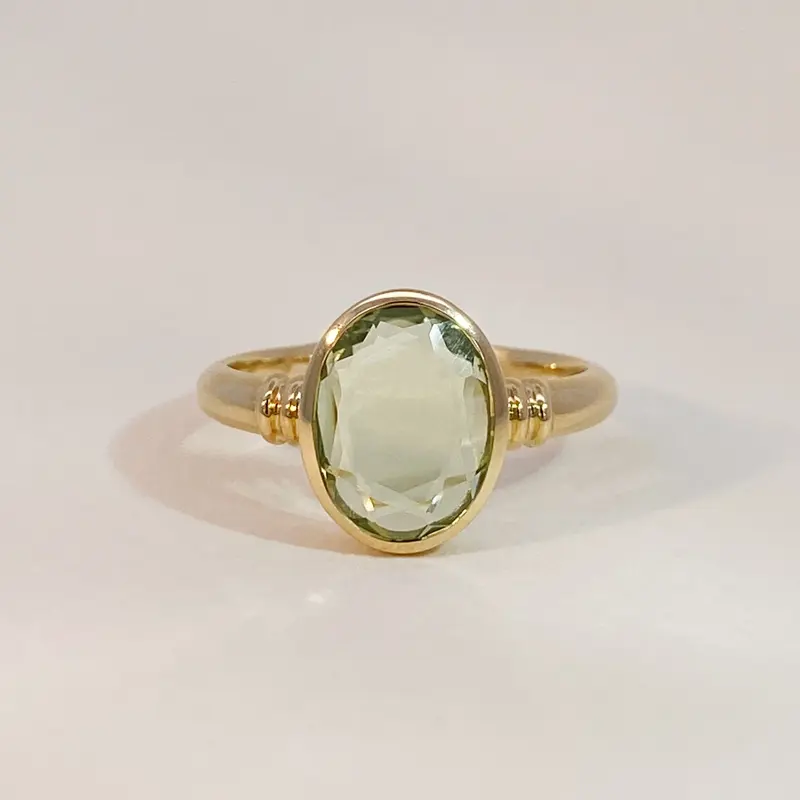 Green Amethyst Ring