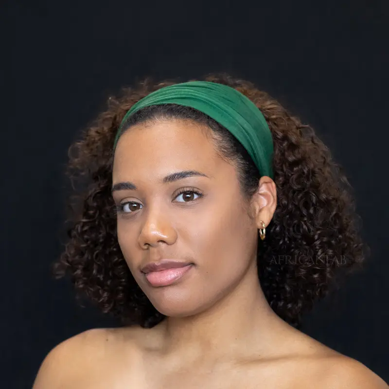 Green Hairband / Headband - Stretch Fabric - Yoga / Sports / Casual - Unisex Adults