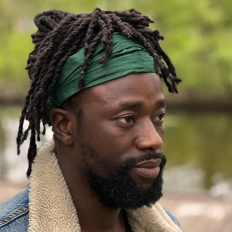 Green Headband - Unisex Adults - Cotton Hair Accessories